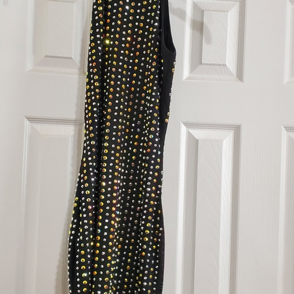 Studded Stretch Mini Dress - Picture 3 of 4